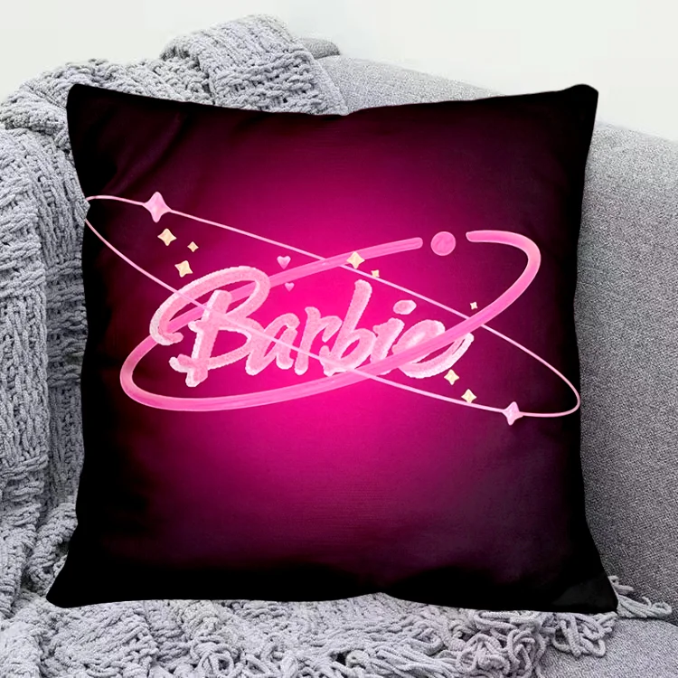 Anime Barbie cuscino Cartoon Cute Girly Office Chair cuscino del sedile Kawaii camera da letto divano cuscino morbido staccabile Cleanable Kids Gift