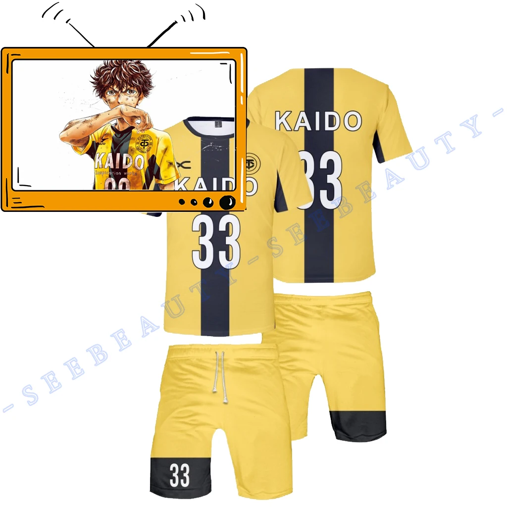 Anime Ao Ashi Cosplay Football Jersey Sportswear Ashito Aoi Tokyo City Esperion FC Uniform Yuma Motoki Jun Marchs Asari Tee