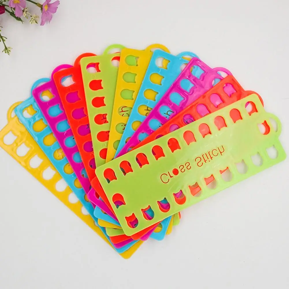 Embroidery Thread Organizer Stitch Floss Holder 5pcs Embroidery Floss Organizer with 20-hole Plastic Thread Winding for Sewing