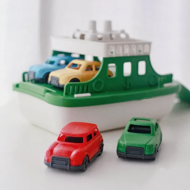 おもちゃ キッズトイ 浮遊車両 浴槽 浴室 プール ビーチ おもちゃセット 幼児用 フェリーボート ミニカー4台付き