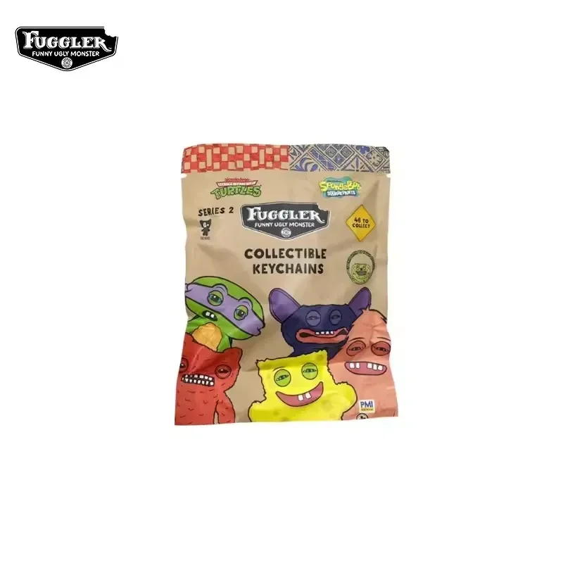 Original Fuggler Random Keychain Blind Box 2 Figure Ugly Funny Monster Tooth Wide Eyed Weirdo Collection Model Bag Pendant view 2