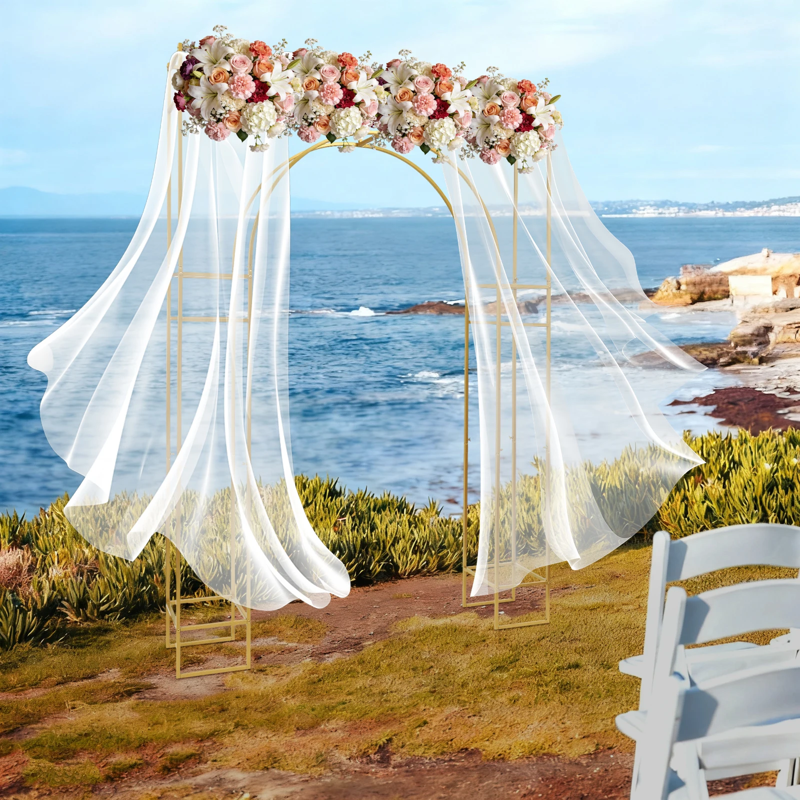 Wedding Balloon Arch - 180x30x250cm Düğün Kemeri, Düğün Kemeri Standı,