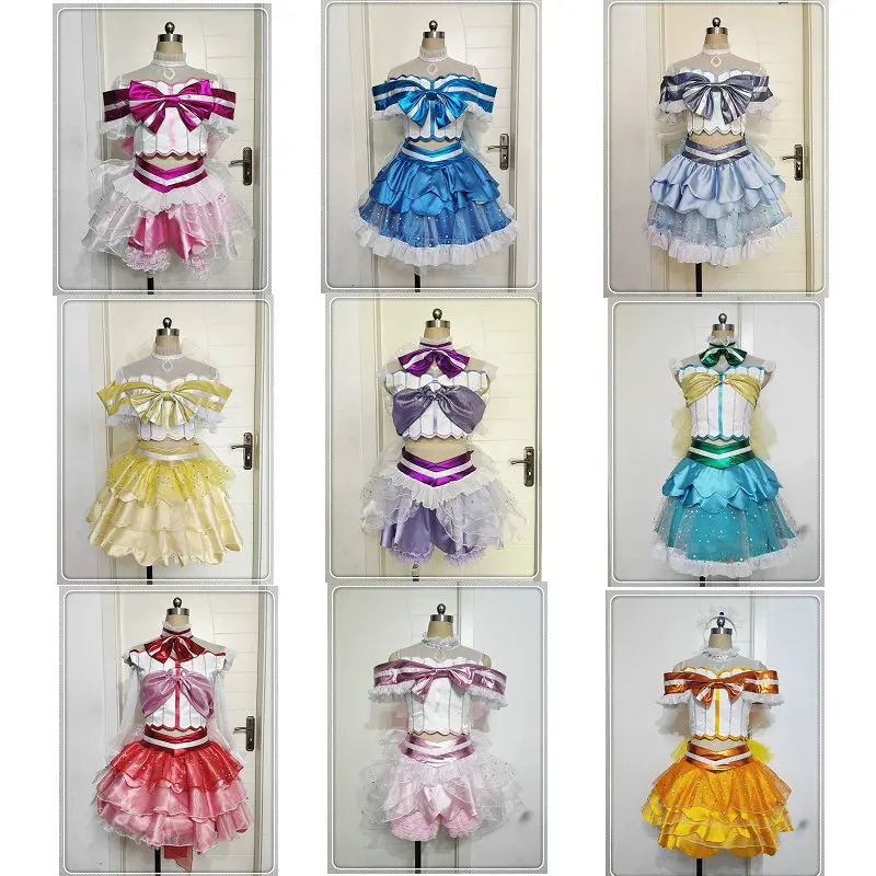 

nekocos Anime LoveLive Sunshine Aqours Love Aquarium Chika Ruby Dia Kunan Cosplay Costume Party Sexy Rhines Uniforms