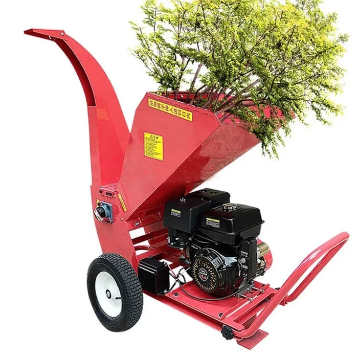 Electric Diesel Drive Wood Chipper Shredder Garden Tree Branch Chopper Coconut Palm Leaves Crusher Tree Branch Shredder