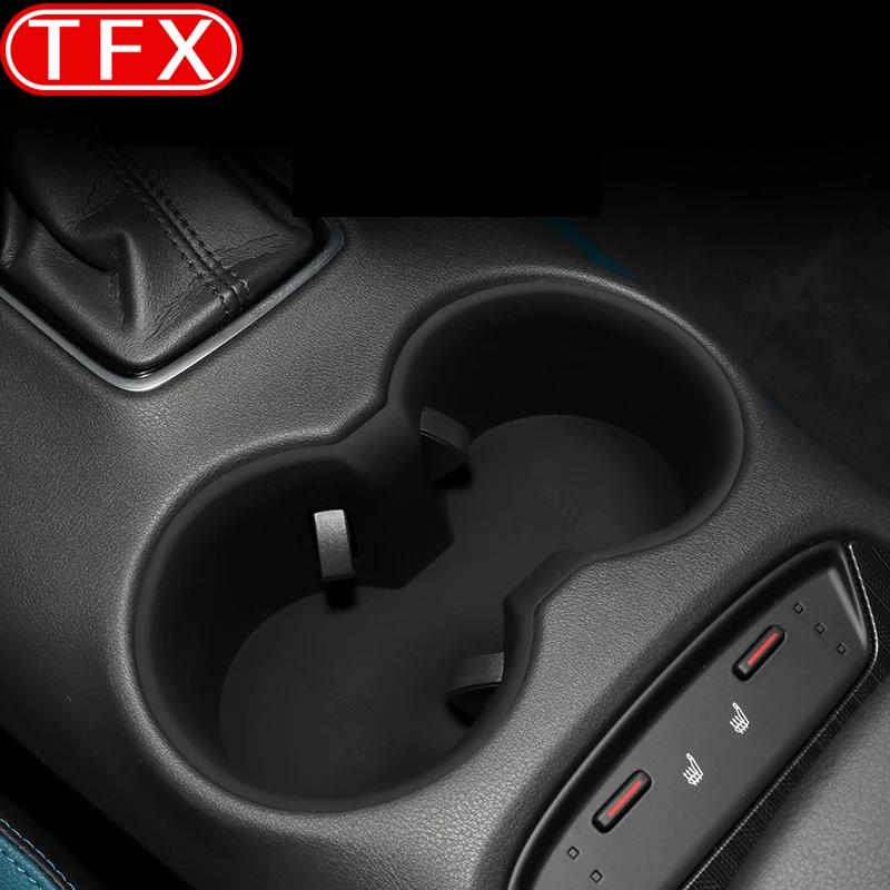 For Toyota Harrier 2022 2023 Car Central Control Anti-skid & Shock-absorbing Water Cup Cover Water Cup Holder Accessories