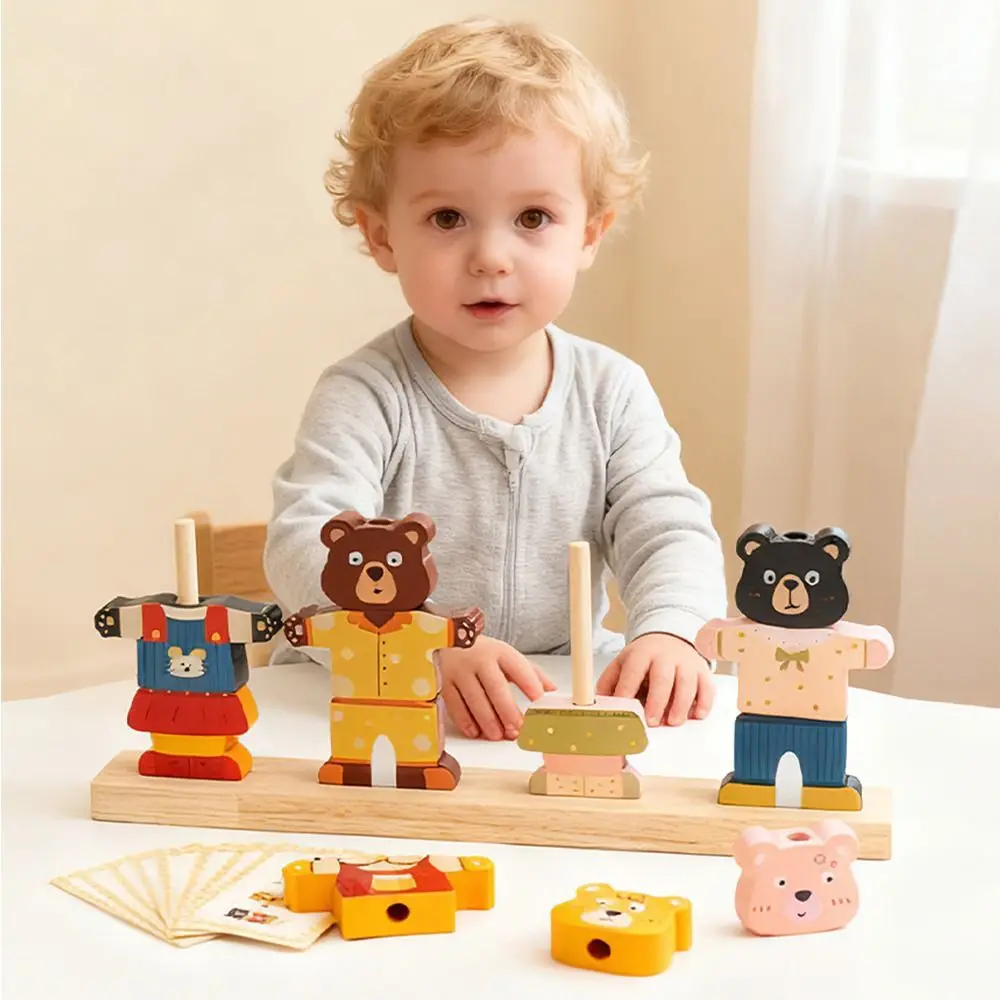 Kreative Kinder Farbe Sortierung Spielzeug Bär Geformt Bunte Montessori Pädagogisches Spielzeug Form Passenden Interaktive