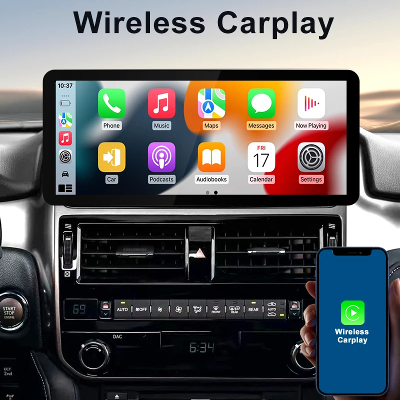 For Lexus GX GX400 GX460 2010 2011 2012 2013-2017 12.3inch car radio multimedia video player CarPlay Android 13 GPS navigator