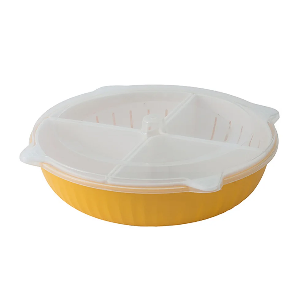 

Plastic Fruit Bowl Dual-Layer Drainable Kitchen Colander Vegetable Basket Washing Container Storage Restaurant