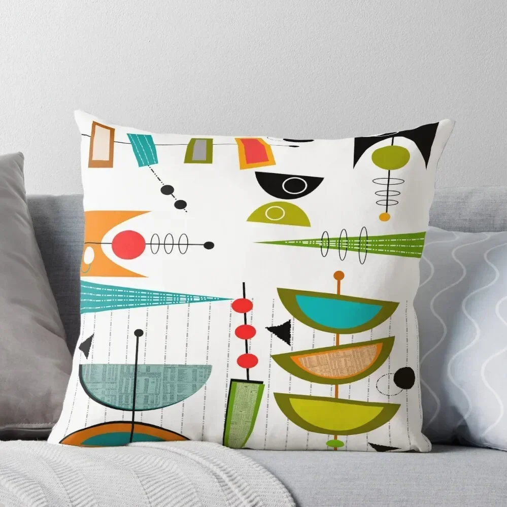 

Mid-century Modern Abstract #55 Throw Pillow Pillows Aesthetic Cushion Cover For Sofa sleeping pillows Custom Cushion pillow