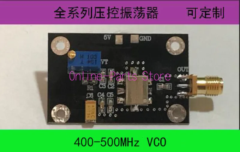 VCO Voltage Controlled Oscillator 433M Point Frequency 400-500M Adjustable Signal Source UHF Band VCO Sweep