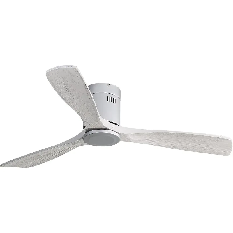 Sofucor-Ventilateur de plafond à profil bas, ventilateur de plafond extérieur, télécommande, montage encastré, sans lumière, 52 po