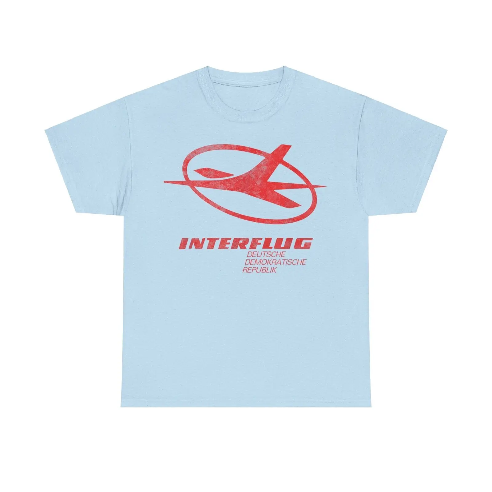 German Interflug Airlines Retro Nostalgic T shirt