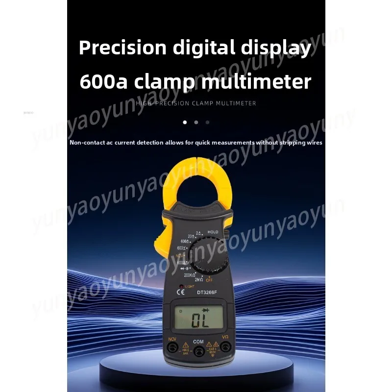 DT3266F Digital Clamp Meter Multifunctional Voltage and Current Multimeter Portable Digital Measuring Instrument