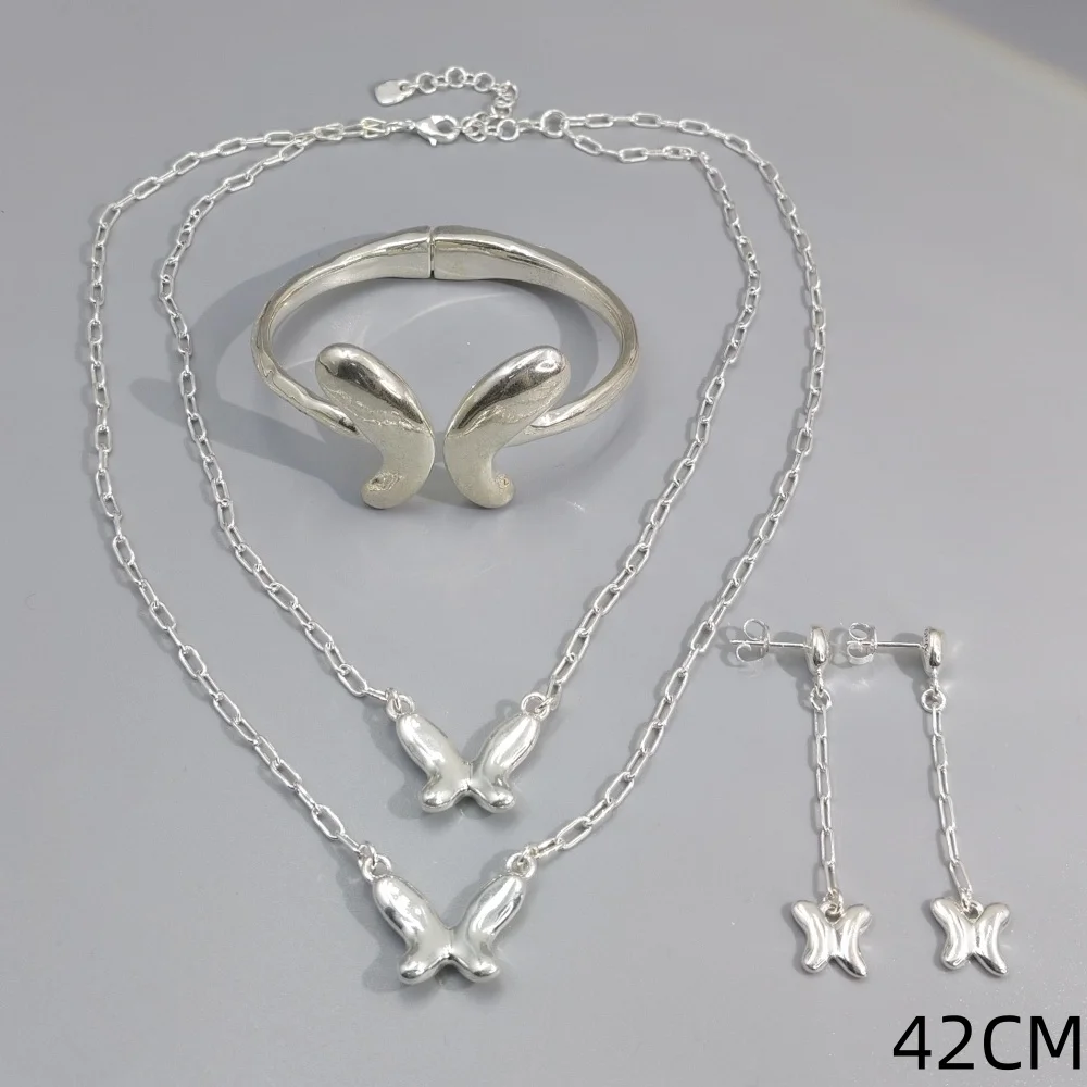 2026 Spain Bright Personality Gold and Silver Butterfly Set Three Piece Set, Surprise Gift for Friends