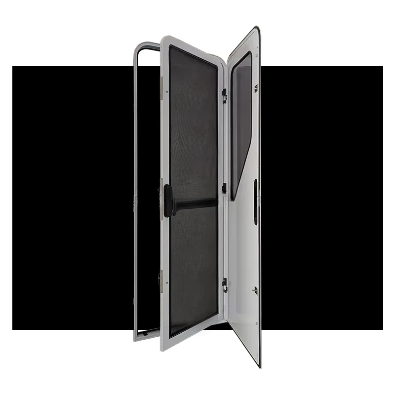 DC Series Aluminum Alloy Entry Door for Caravan RV Motorhome & Camper Vehicles with 3-Point Electromotive Lock view 5