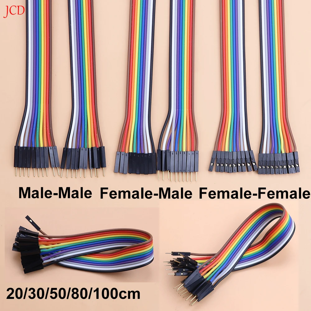10Pin Male to Male + Male to Female and Female to Female Jumper Wire Dupont Cable For Arduino DIY KIT Dupont Line 20/50/100cm
