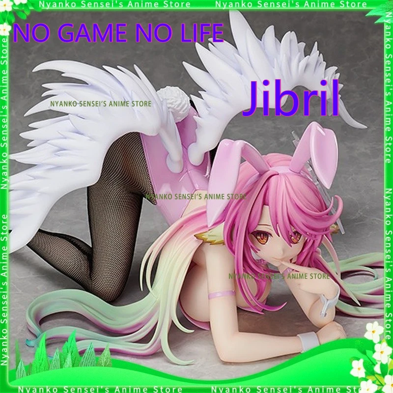 

In Stock NO GAME NO LIFE Jibril Bunny Girl 1/4 Figure Anime Models Toy Doll Gift Hobby Collectible China Ver.