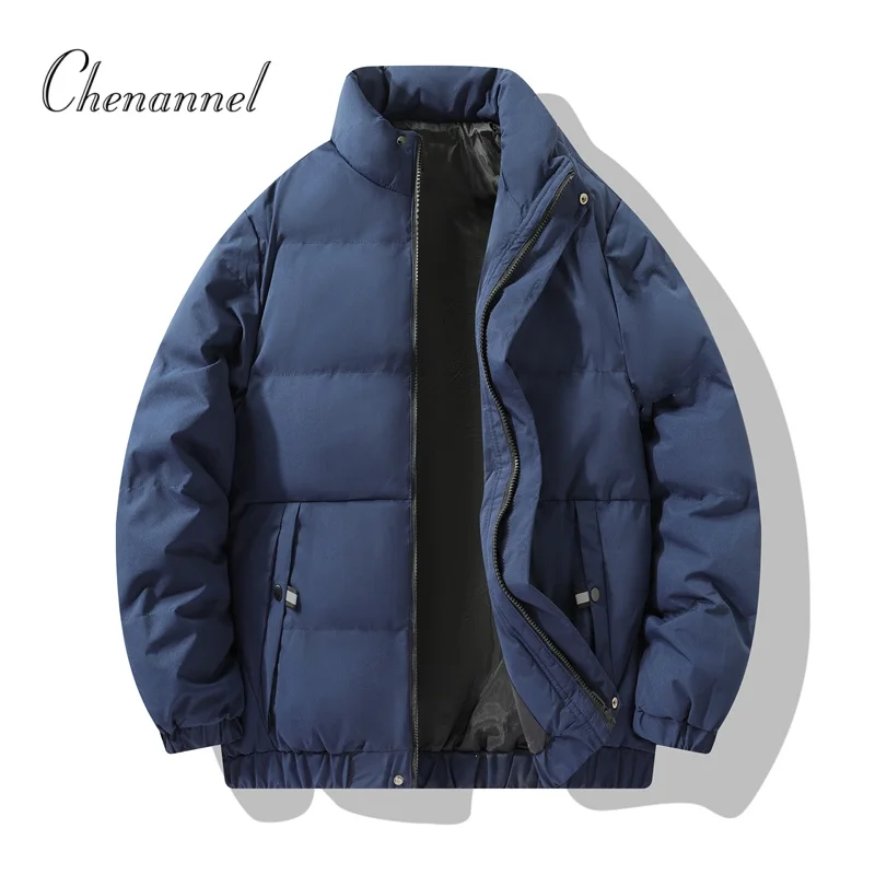 Abbigliamento imbottito in cotone da uomo autunno e inverno giacca imbottita in cotone ispessito alla moda vestiti da pane giacca con colletto rialzato