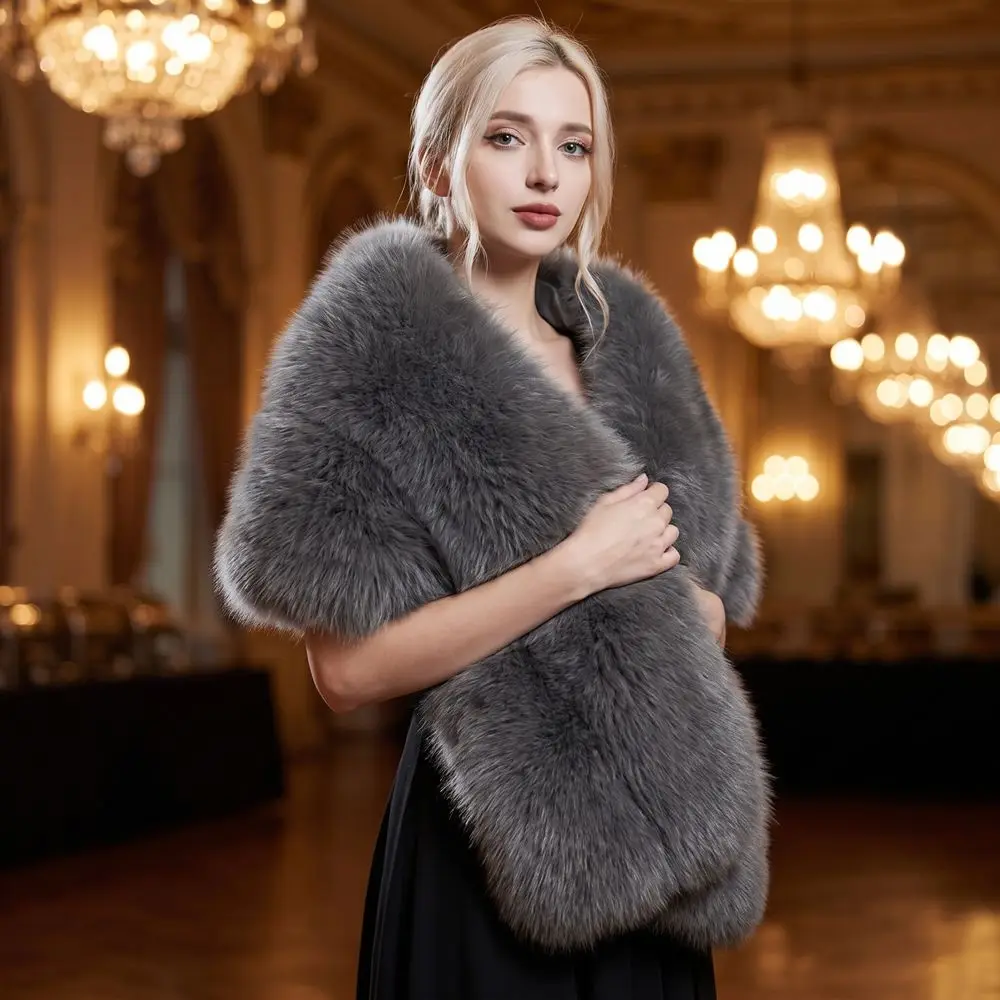 Sweet Faux Rabbit Fur Imitation Mink Fur Scarf Neck Warmer Thicken Plush Scarf Pure Color Warm Women Winter Scarves Outdoor