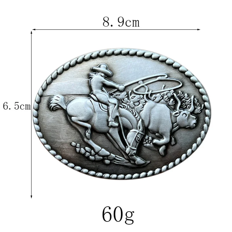 سبائك الزنك حزام الفروسية مشبك رعاة البقر الغربي