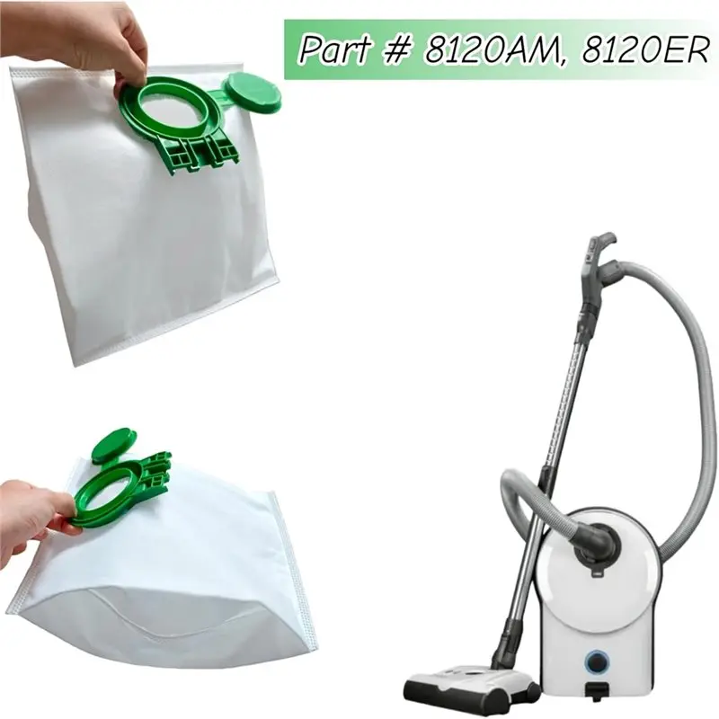 【NOVO】Sacos de Substituição para Aspiradores SEBO Airbelt D1, D4 e D4 Premium - 8120AM/8120ER com Tampas de Limpeza