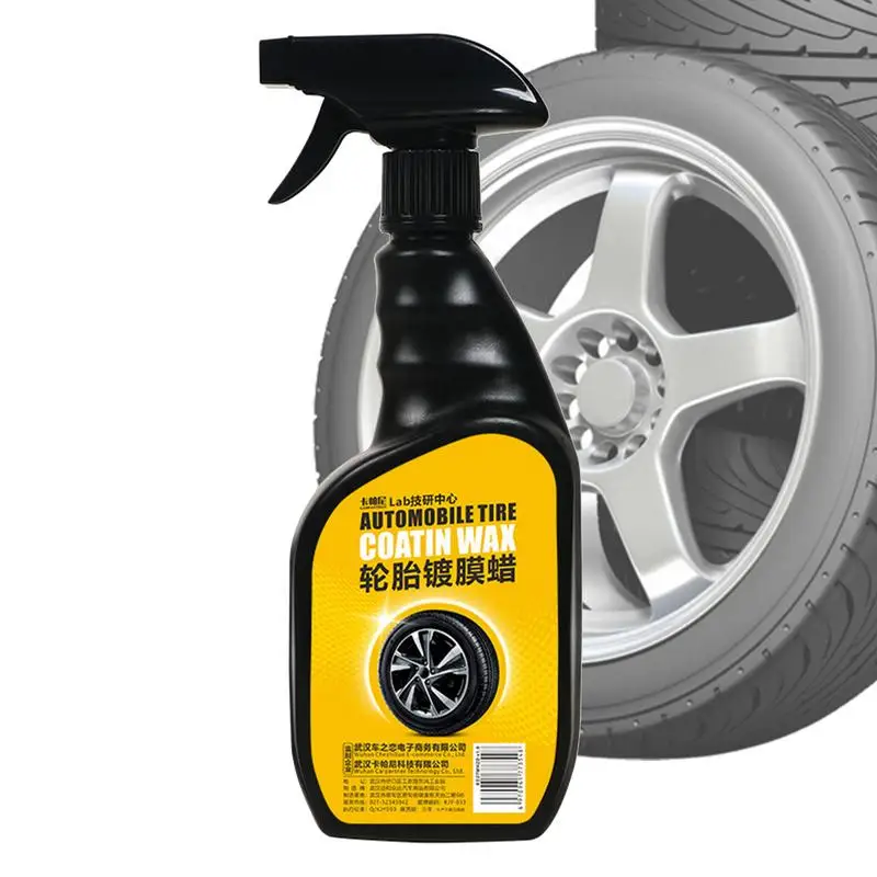 Wheel Shine 500ml Tire Black Coverall Tire Shine Tire Dressing Spray Wheel Care Products Long Lasting Car Tyre Shine For High