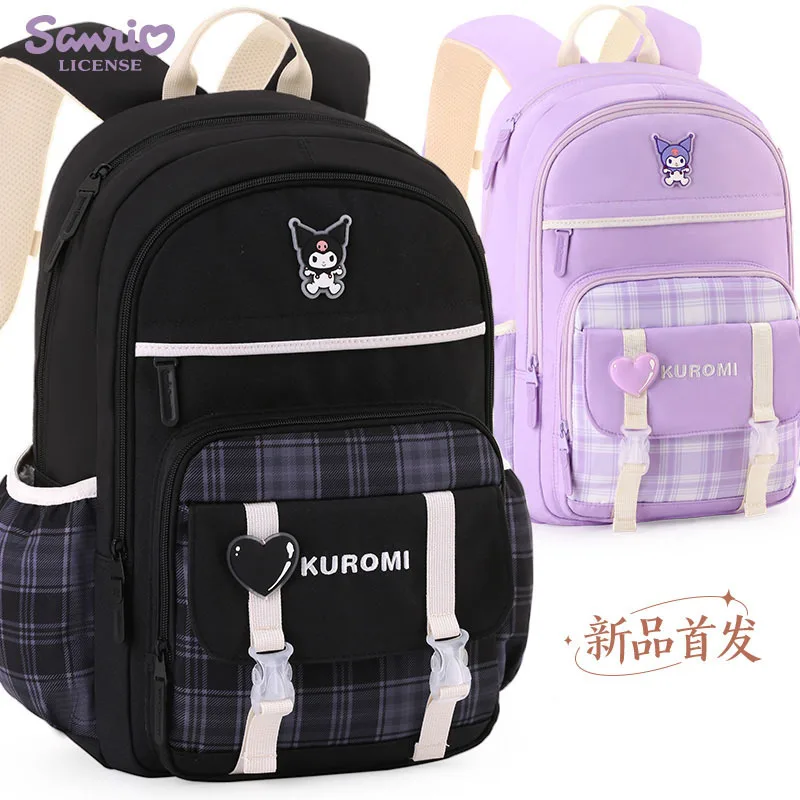 Sanrio Student School Bag Backpack Backpack Lightweight New Air Cushion Cartoon School Bag My Melody Kuromi Student Gift