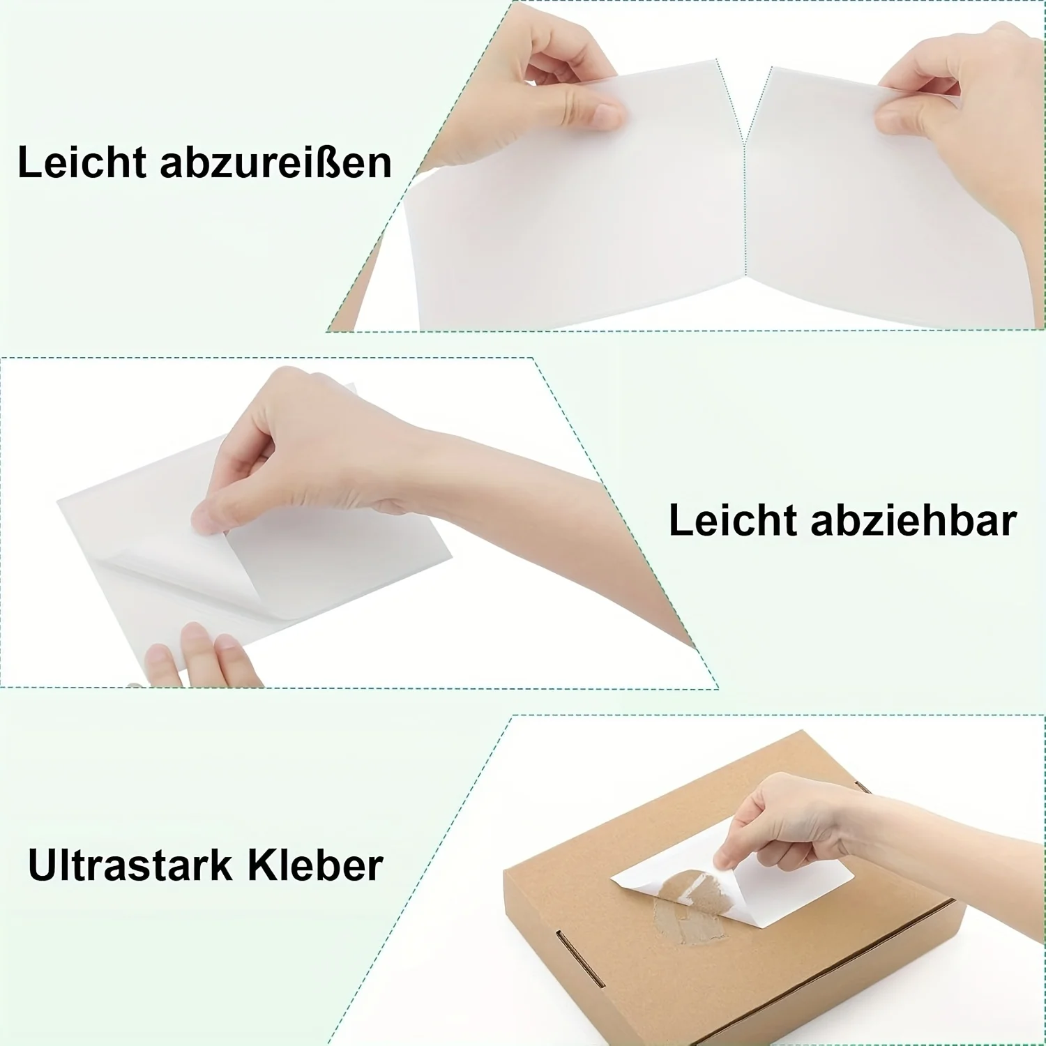 4X 6inch Foldable Shipping Label Paper, Commercial Grade, 100 Sheets/Pack, Compatible with Thermal Printers