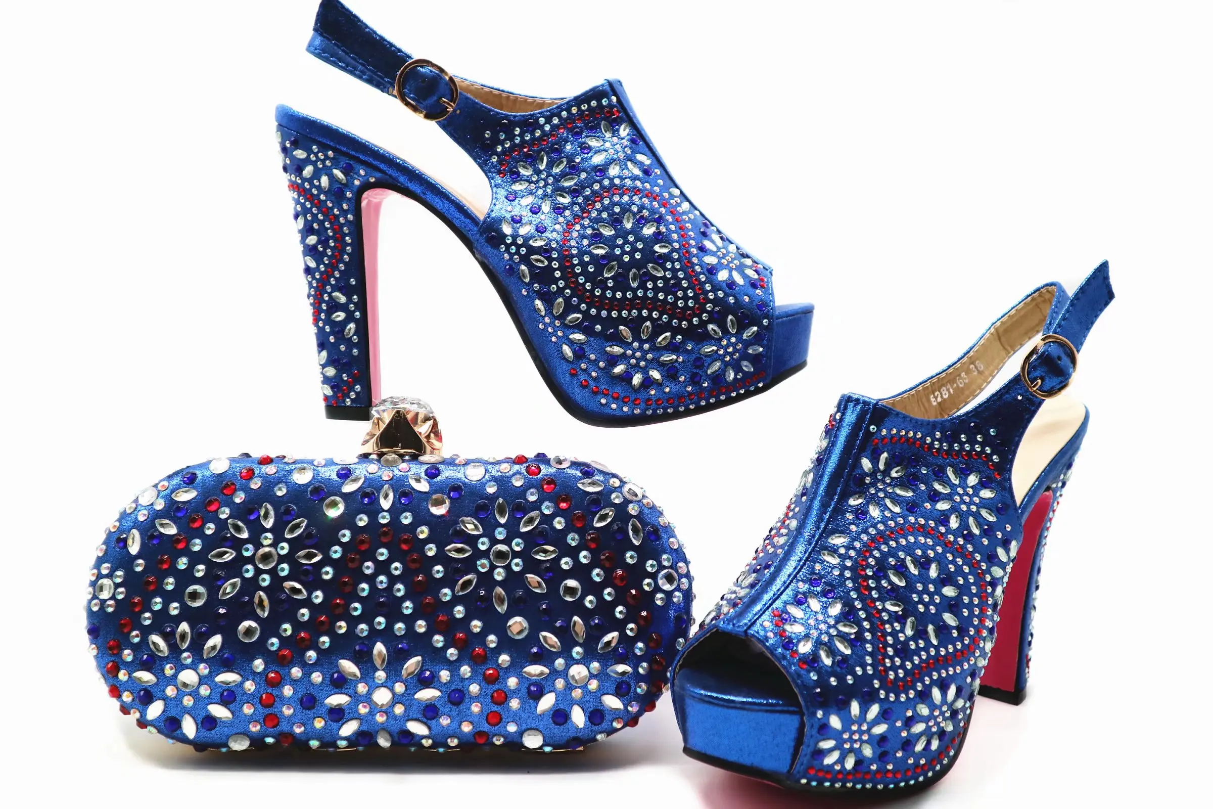 Haniye African Style Shoes and Bag Set 4