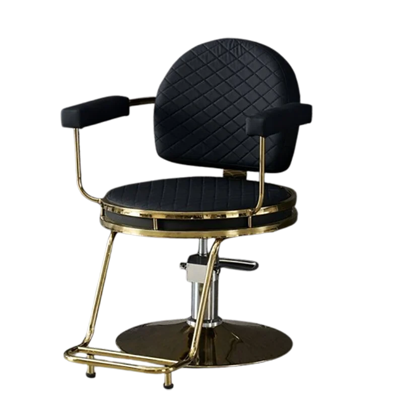 #Luxury European Barber Chair Exquisite Glamour Creative Elegant Barber Chair Unique Design Sgabello Estetista Salon Furniture