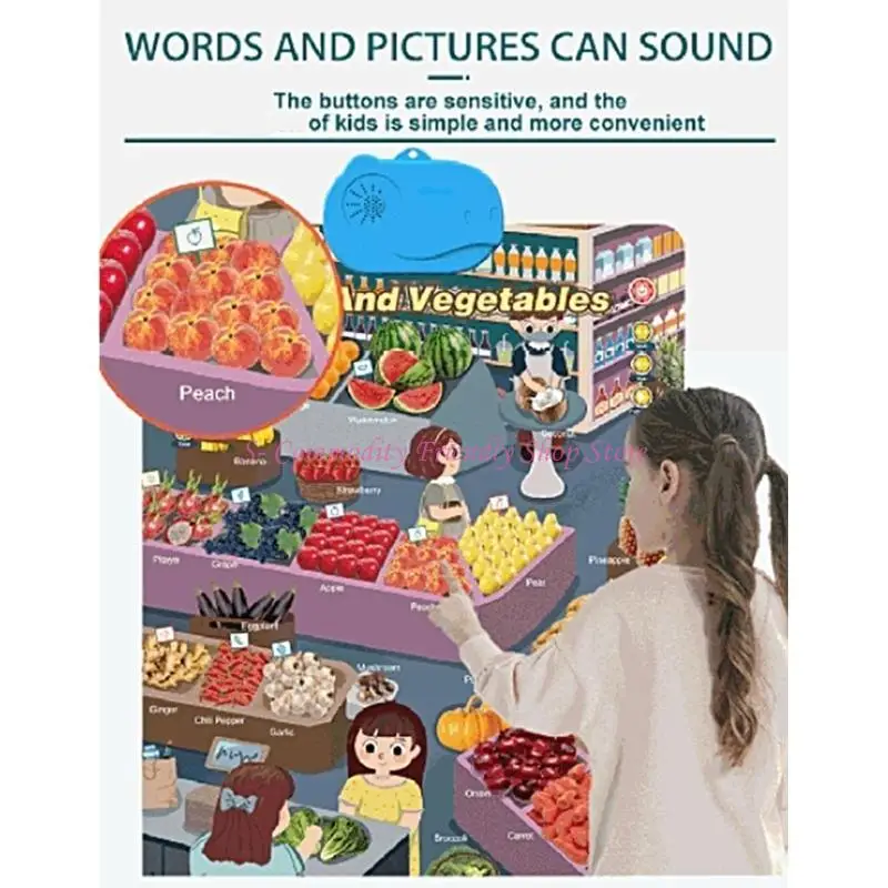 85ae interactief Talking Wall Chart speelgoed voor kinderen educatieve ABC Letter Cognitief speelgoed