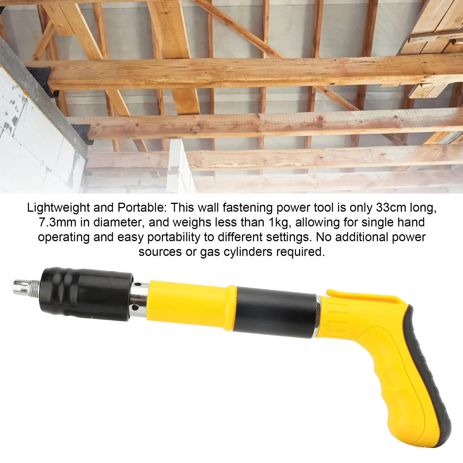 أداة إطلاق النار على الأظافر من الفولاذ الكربوني، أداة تثبيت جدار الأظافر عالية الاختراق، محمولة مع أظافر للأعمال الخشبية #5