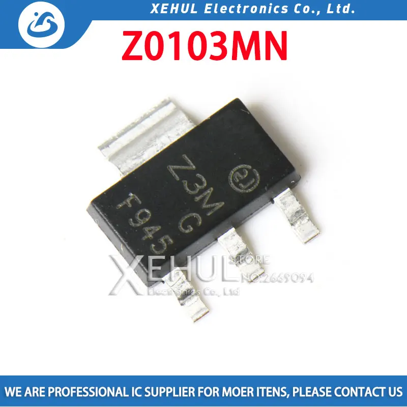 10-50PCS Z0103MN Z0107MN Z0109MN Z0103 Z0107 Z0109 Z3M Z7M Z9M SOT-223 New Original Chip Bidirectional Thyristor