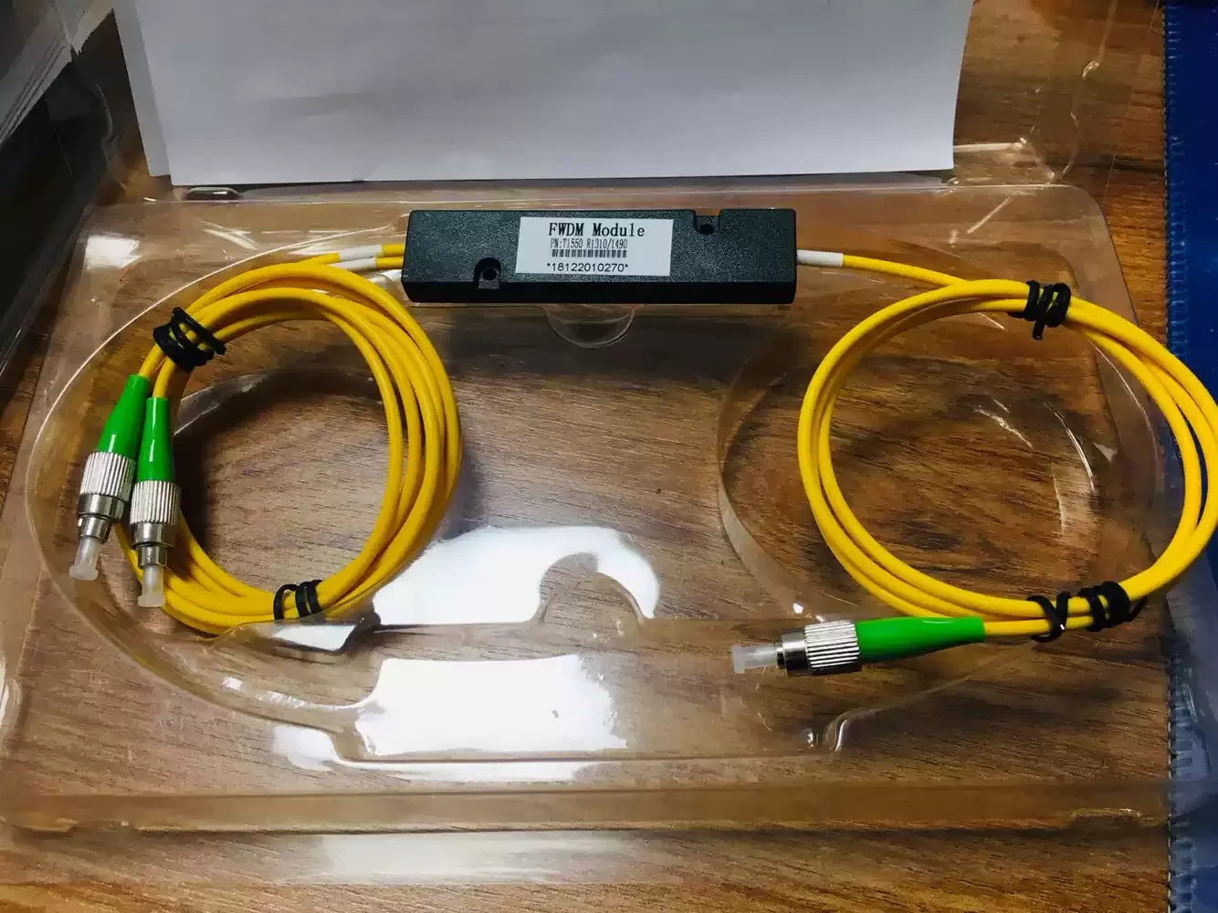 YYT FTTH CATV 1x2WDM FWDM الألياف الطول الموجي قسم معدد 1314/1490 الموحد EPON GPON SC FC موصل