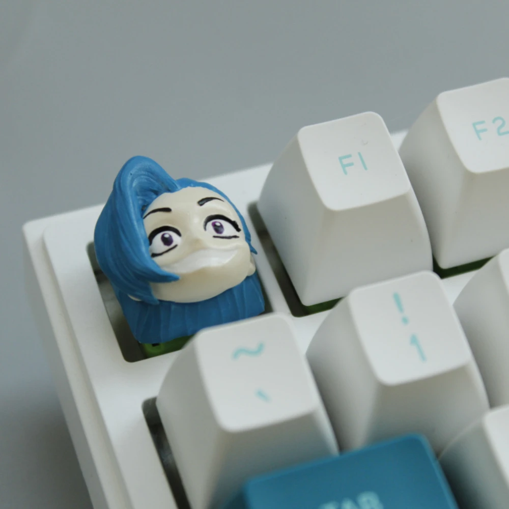 ECHOME Arcane Jinx Keycaps Original Design Resin Artisan Keyboard Cap Custom Cute  Anime Key Cap for Mechanical Keyboard Gift