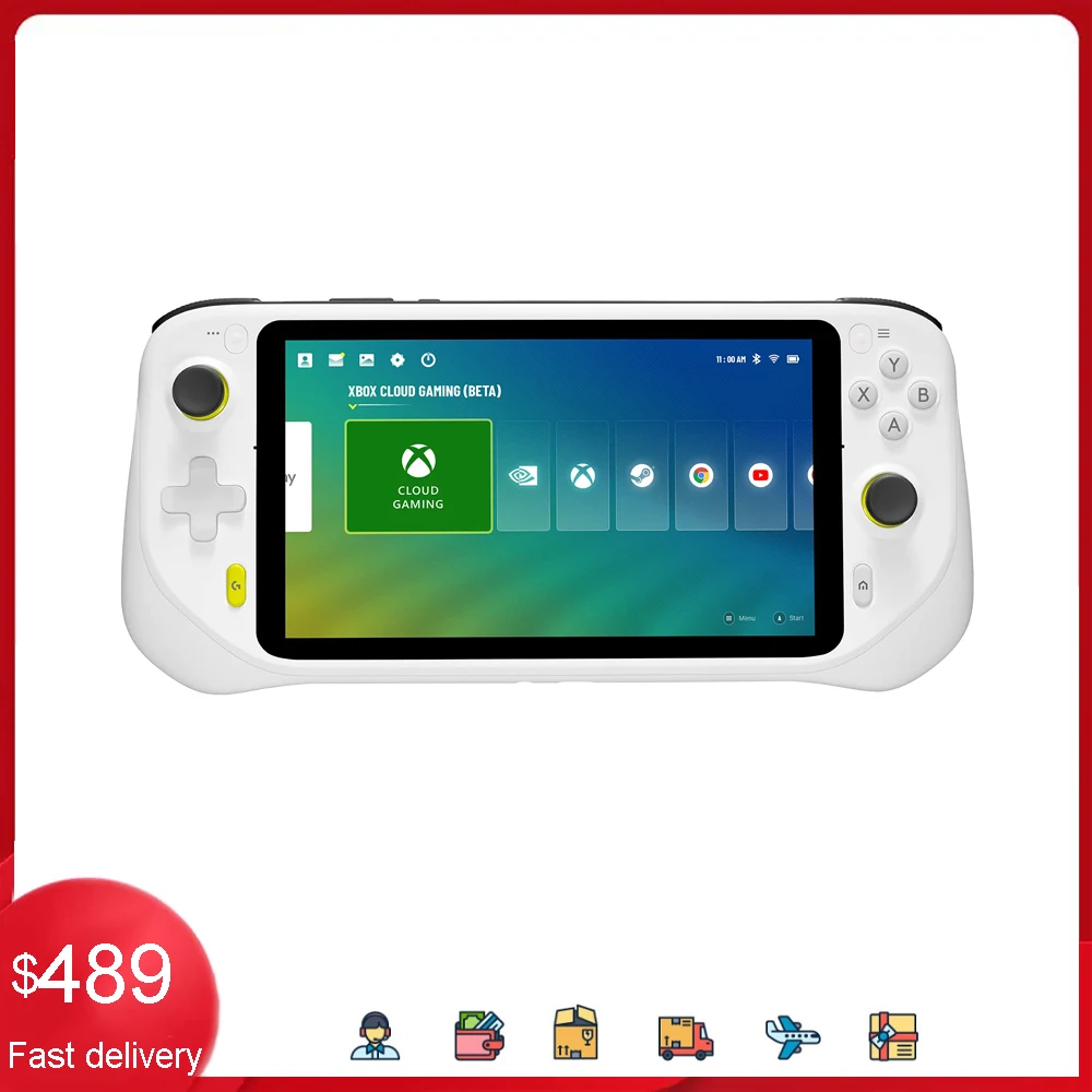 Logitech 7: 7 inç 1080P Dokunmatik Ekranlı Taşınabilir Oyun Konsolu