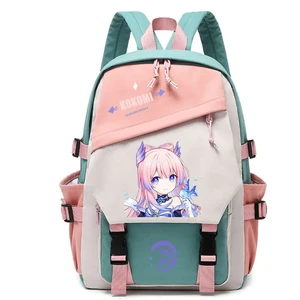 Genep -Impact Anime Cosplay -School -Tasche, Students -Rucksack, Beelzebul Ayaka Xiao Bookbag, Reise -Rucksack, Geschenke für Jungen und Mädchen 6 Hauptverkäufe Xiao Backpack - №2