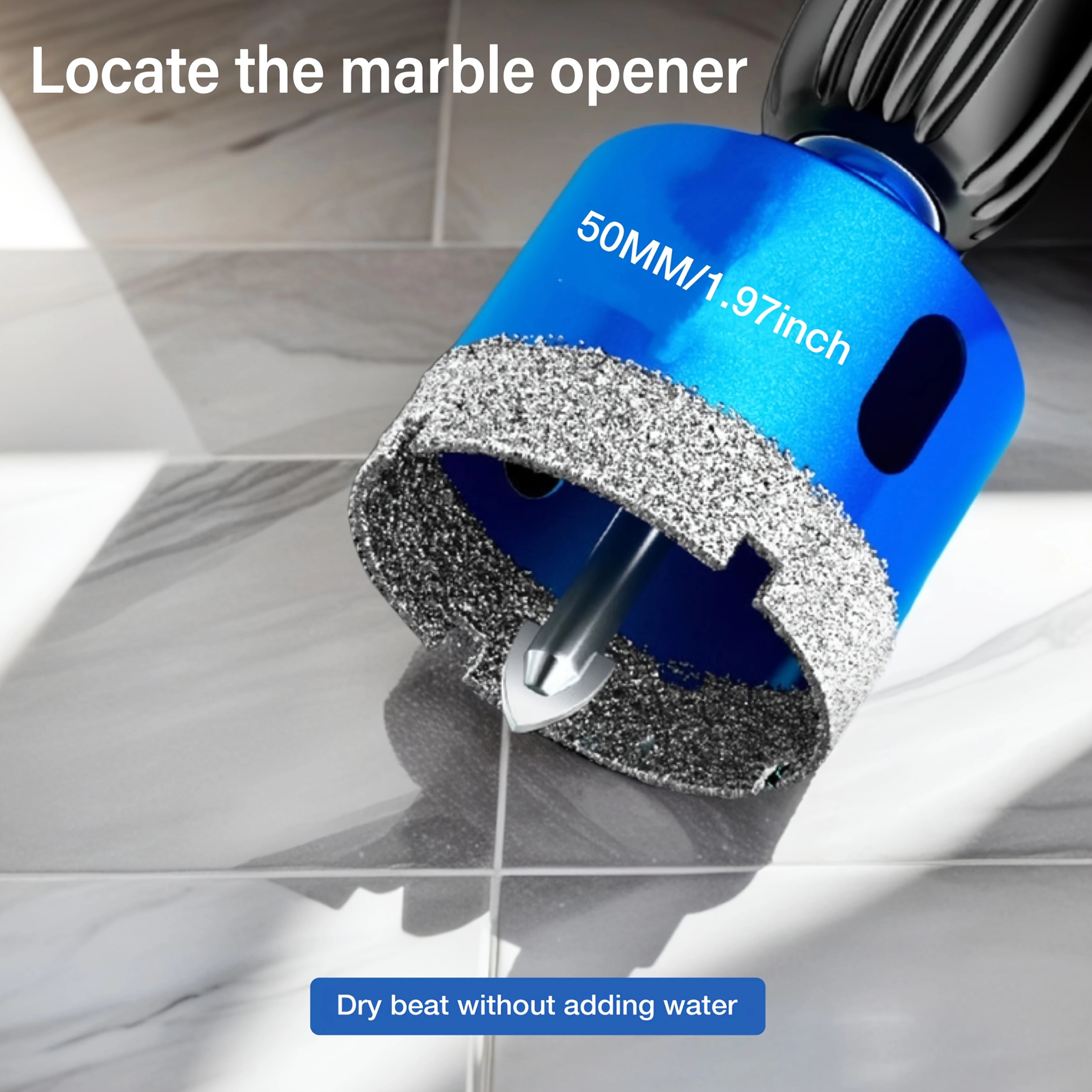 5/1PCS Brazing Drill Bits 20/25/40/45/50mm Hole Saws Brazed Dry Drilling Tool Specifically For Marble Full Tiles And Rock Slabs