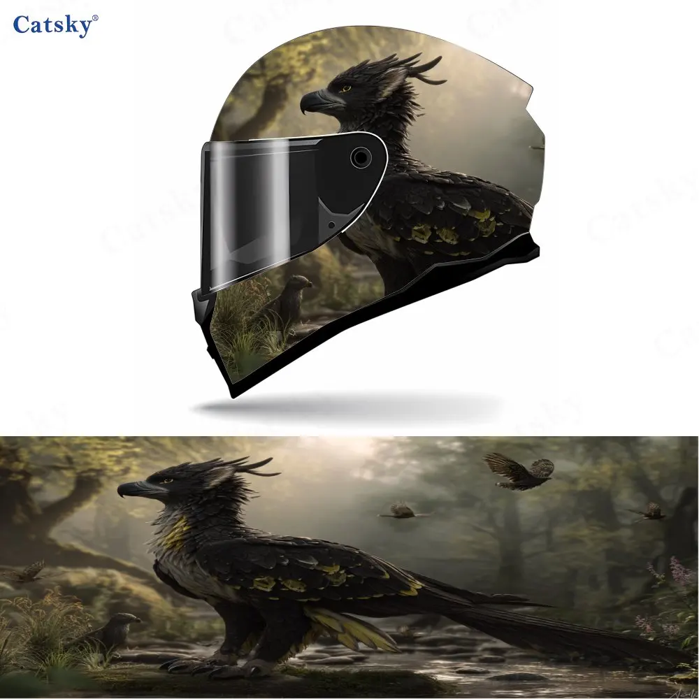 

Griffin PVC material self adhesive waterproof motorcycle helmet sticker, paste firmly and do not fall, waterproof and weather re