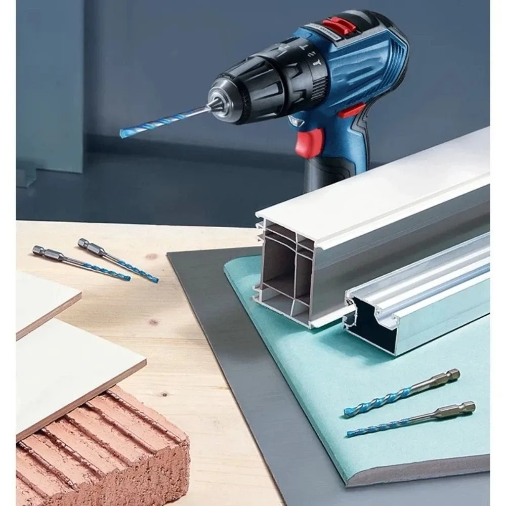 

6pcs/box Carbide-Tipped Cutting Head Hex Shank Drill Bit Set High-Quality Steel Multi-Purpose Drill Bit Set