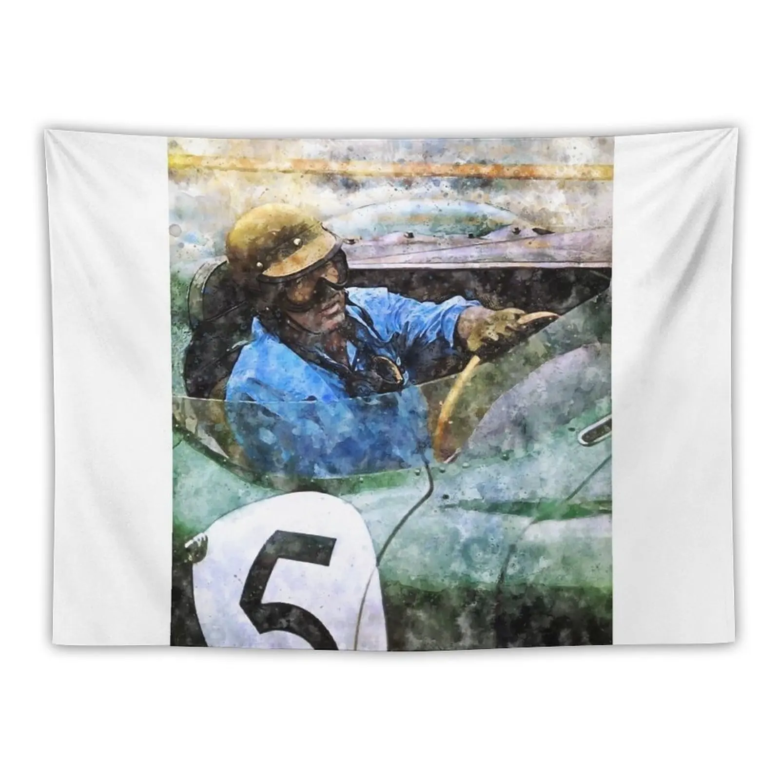 New Carroll Shelby, Le Mans Winner 1959 Tapestry Home And Comfort Decor Room Decorations Aesthetic