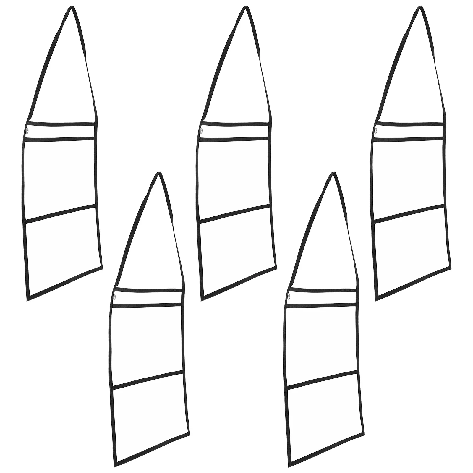 

5Pcs Clear Dry Erase Pockets Reusable Plastic Document Holder Portable Handle for Classroom Office Heavy Duty Protection