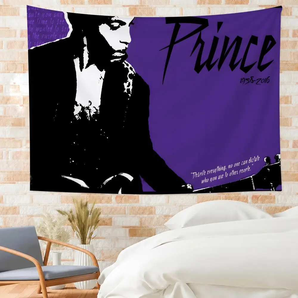 Prince Tapestry House Bedroom Living Bar Garden Microfiber Decoration Background