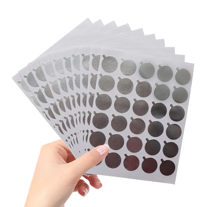 300 Stücke Einweg Wimpern Kleber Halter Folie Palette Wimpern Verlängerung Kleber Pads Wimpern Aufkleber Stehen auf Jade Stein MASSA
