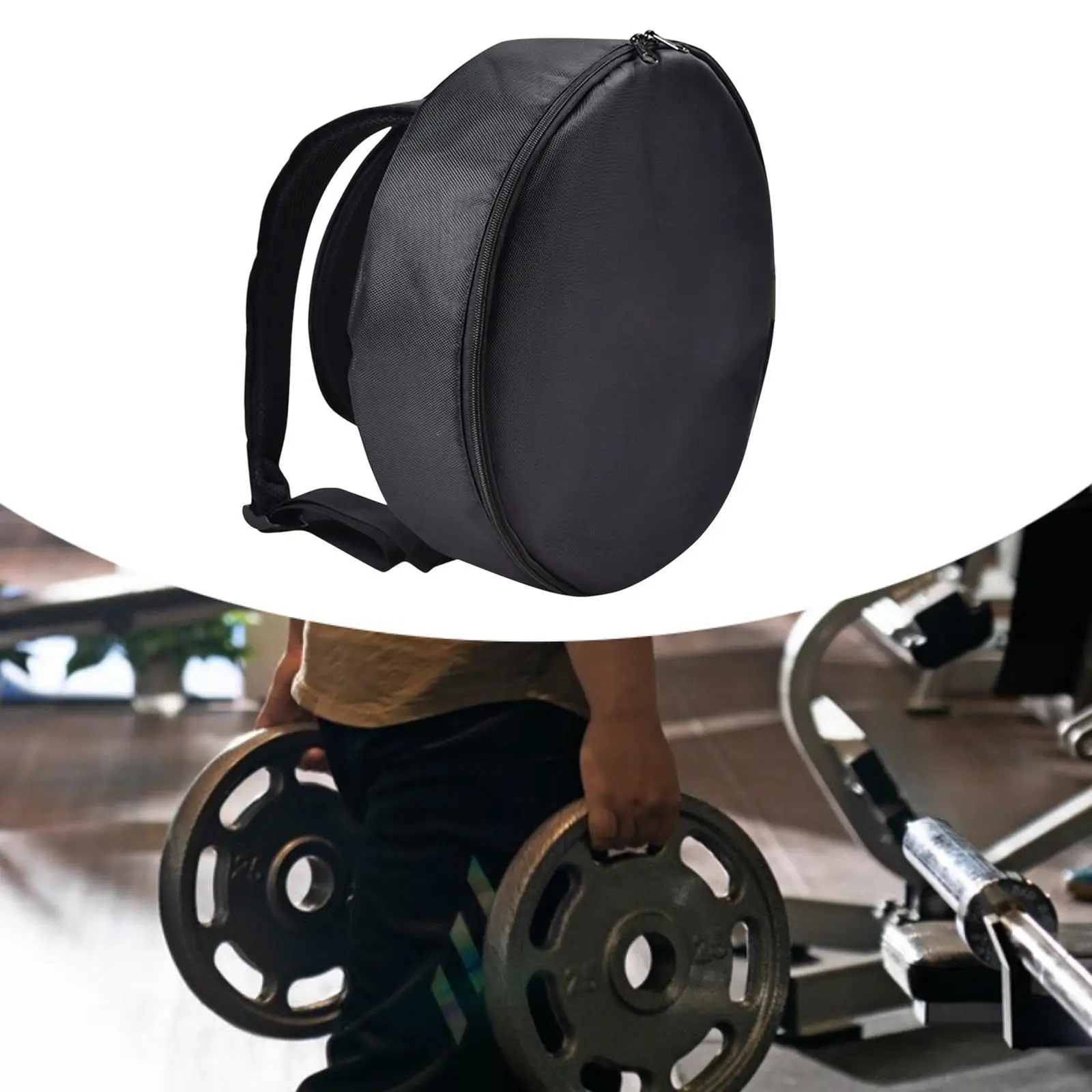 ジム用ウェイトバッグ-ウェイトプレートキャリングバッグ-リュックサック-収納パック-キャリアバッグ-筋力トレーニング-ホームジム-スクワット用