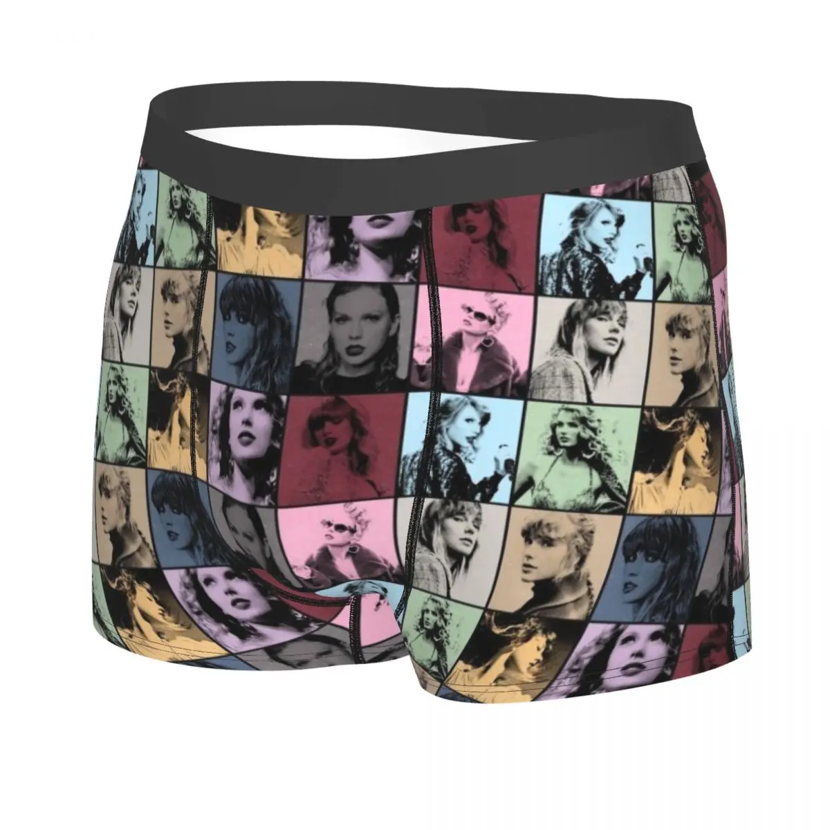 Custom Taylor American Singer Swift Boxer Shorts Men 3D Printed Male Stretch Underwear Panties Briefs