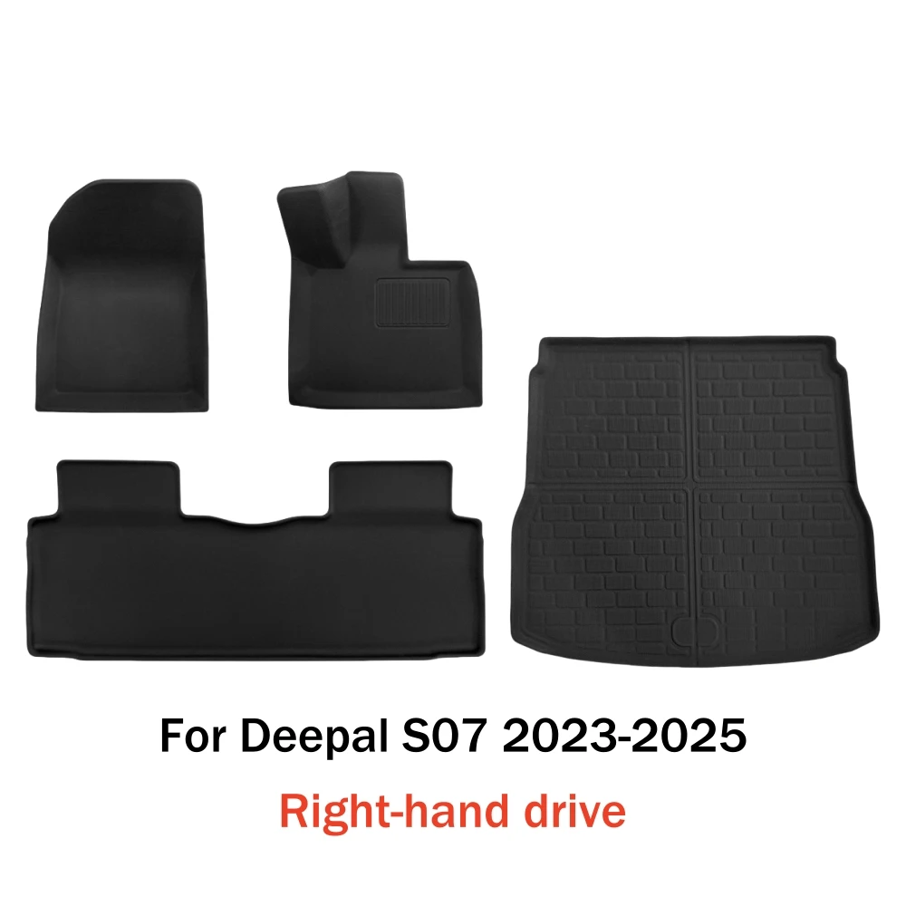 Für Changan Deepal S07 2023 2024 2025 Auto-Fußmatten 3D XPE Wasserdichte Bodenteppiche Kofferraummatte RHD Rechtslenker – Detail 8