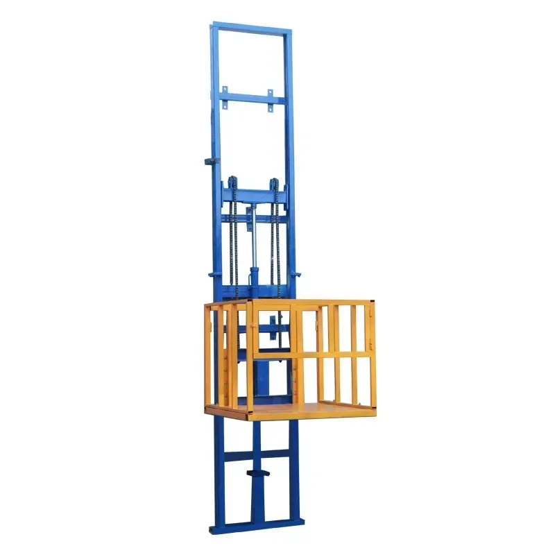 Electric hydraulic  cargo elevator small  platform electric lift warehouse home shop cargo