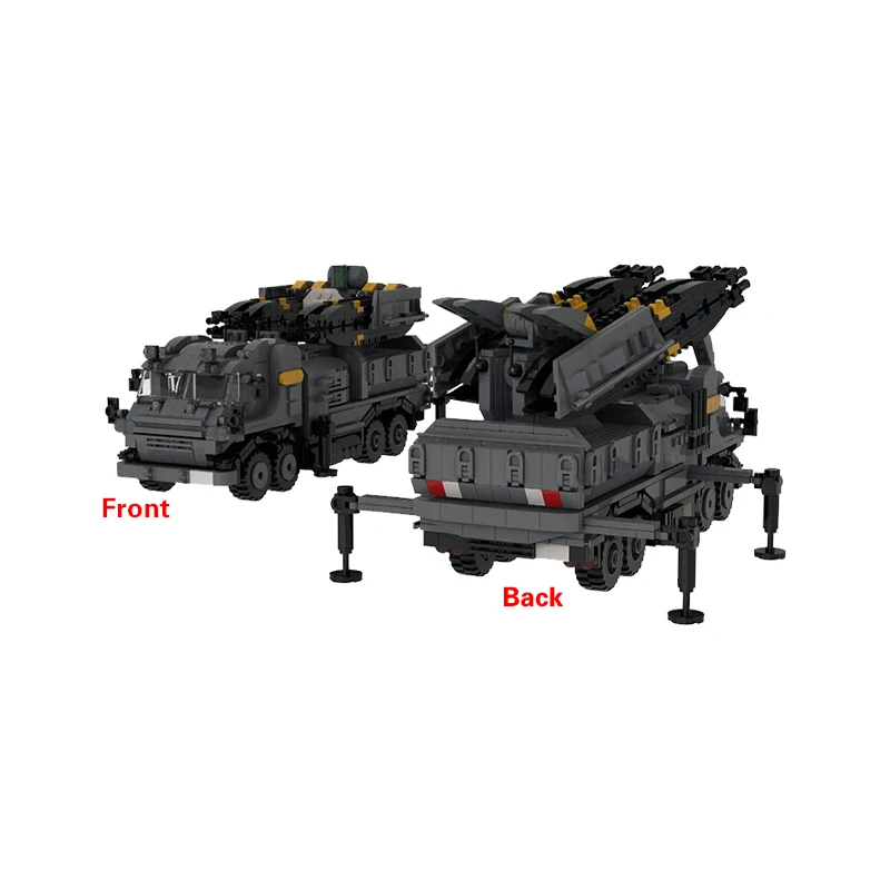 QWERT Rocket Artillery Launch Truck Model MOC Building Bricks War Equipment Modular Technology Gifts Holiday Assemble Toys Suit