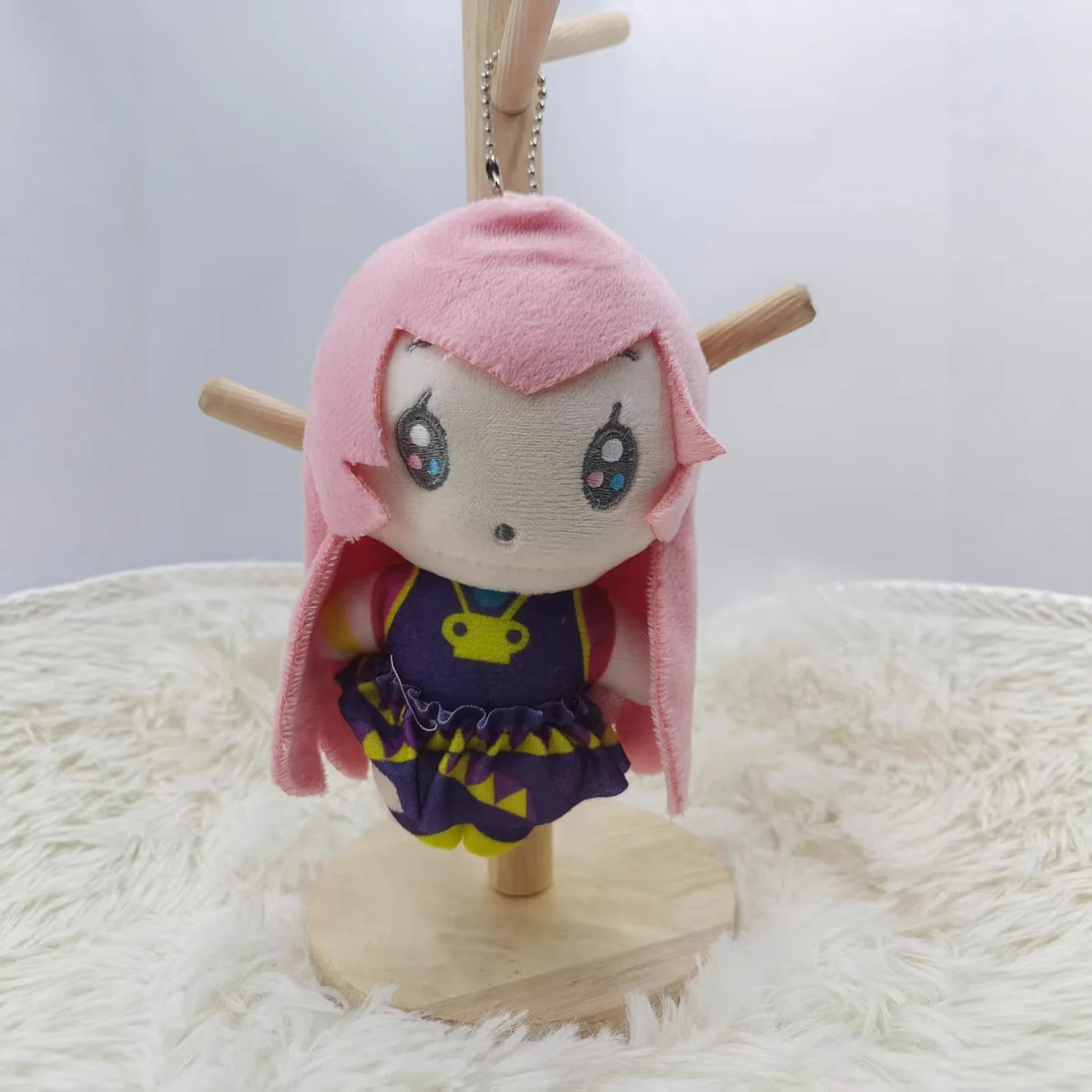 Miku Hatsune Keychain Plush Doll Anime Cute Backpack Charm Vocaloid Hanging Toy Figure Collectible Gift for Fans Cosplay view 3